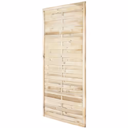 VERDELOOK Pannello Frangivento Legno 90x180Pannello frangivento in legno impregnato con lamelle orizzontali. Ideale come divi ...