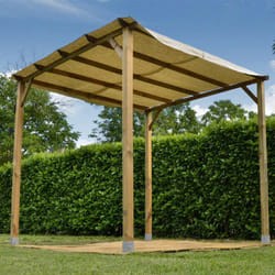 Gazebo a Pergola in Legno 3x3 Pergolato Giardino senza Copertura Verdelook