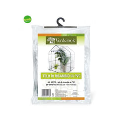 Telo ricambio verde look serra casetta in pvc trasparente
