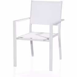 VERDELOOK Sedia Sardegna Bianco Dimensioni: 57x58 H87cm Colore: Bianco Materiale: alluminio e textilene Utilizzo: Perfetto pe ...