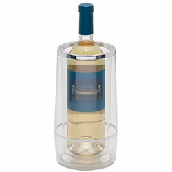 Descrizione Glacette trasparente con bordo argentato, per tenere sempre fresco il vino , anche quando è in tavola. Non lavabi ...