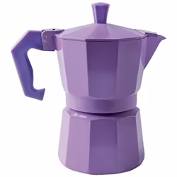 Caffettiera Chicco Color, Materiale: Alluminio, Guarnizione in silicone, Capacità: 1 tazza, Colore: Lilla.