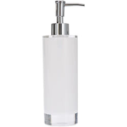 Linea Bagno Dispenser Sapone, Bianco, 6.5 x 6.5 x 22 cm - Excelsa