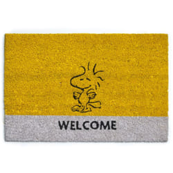 Excelsa - Peanuts Zerbino Ingresso Woodstock, Fibra di Cocco, Giallo, 40 x 60 cm