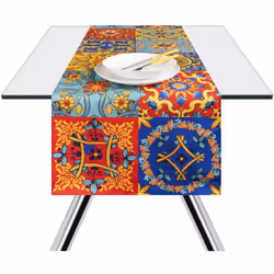 Runner. Linea: Autumn Leaves. Materiale: 100% cotone, cotone 200 gr. Dimensioni: cm.45x140. Design Autumn Leaves. Lavabile in ...