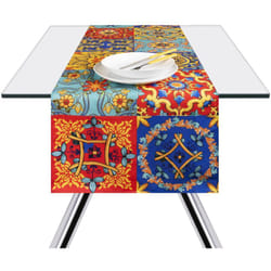 Excelsa - Trinacria Tovaglia Runner da Tavola, 100% Cotone. 140 x 45 cm