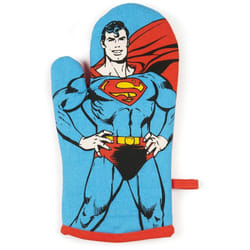 Excelsa Superman Guanto da Forno, Taglia Unica, Fodera 100% Cotone, Imbottitura in Poliestere