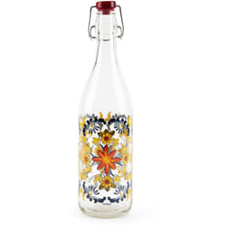 Excelsa - Trinacria Bottiglia Acqua, 1 Litro, Vetro, con Guarnizione