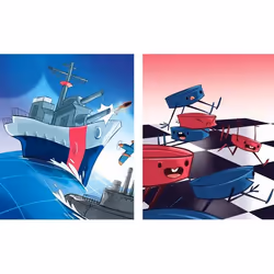 Clementoni Battleship + Draughts Gioco da tavolo Educativo - Vista aggiuntiva 4