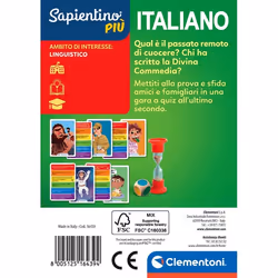 Clementoni Sapientino Più 16439 gioco da tavolo Carta da gioco Quiz