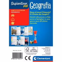 Clementoni Sapientino Più 16441 gioco da tavolo Carta da gioco Quiz