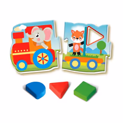 Clementoni Sapientino Montessori - Il Trenino Delle Forme - Vista aggiuntiva 4