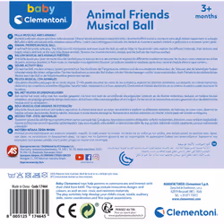 Clementoni Animal friends Musical ball - Vista aggiuntiva 7