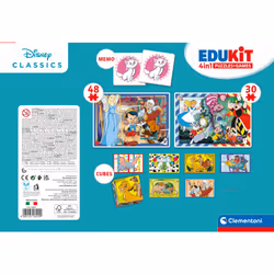Clementoni Edukit 4 in 1 - Disney Classics Puzzle Cartoni - Vista aggiuntiva 4