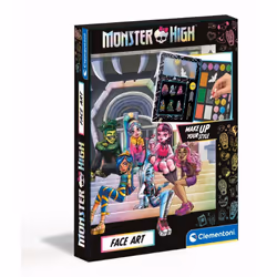 Clementoni Monster High - Face Art, Set da trucco per bambini, 6 anno/i, Multicolore