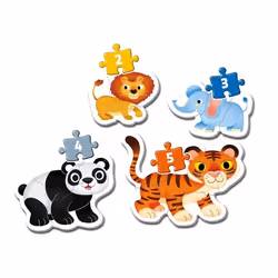 Clementoni My First Puzzles Puzzle 2 pz Animali - Vista aggiuntiva 2