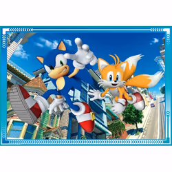 Clementoni Supercolor Sonic Puzzle 12 pz Video game - Vista aggiuntiva 4