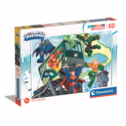 Clementoni Supercolor DC Comics Super Friends, 60 pz, Fumetti, 5 anno/i