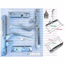 KIT CERNIERA 2 X CF3692 168 x 20 interasse 153 - PORTARULLINO 2 X CF3693 170 x 23 - NARDI