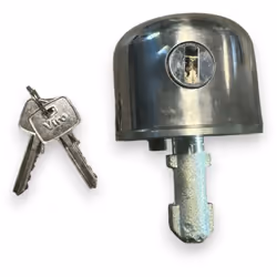 Caratteristiche: Mezza sfera Cuffia esterna in acciaio inox Corpo interno in acciaio massiccio Cilindro di sicurezza a 7 pist ...