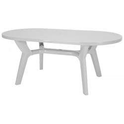 TAVOLO PAGODA OVALE 180X90 - GRANDSOLEIL Colore: Bianco