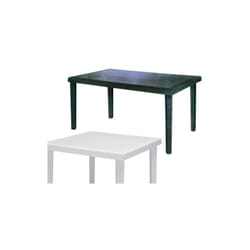 Tavolo boheme in polipropilene effetto rattan 90x90x74h antracite Fraschetti