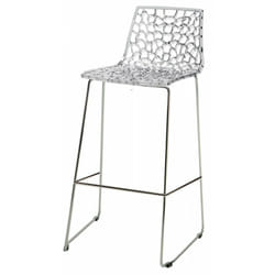 Grand Soleil - set 4 sgabelli spider slitta H74 - grandsoleil Colore: Trasparente