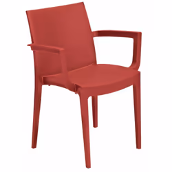 Poltrona polimerica ecologica (Greenpol) Dimensioni pezzo singolo: 80x58x61 cm. Peso pezzo singolo: 3,8 kg. Articolo certific ...