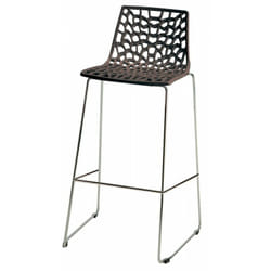 Grand Soleil - set 4 sgabelli spider slitta H74 - grandsoleil Colore: Moka lucido