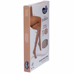 Sauber Collant Open Toe Calze Antitrombo da 70 Denari Taglia 5