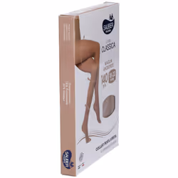 Sauber Collant Open Toe Maglia Microrete 140 Den per Circolazione Confezione Singola