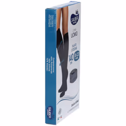 Sauber Calza Uomo Cotone 140 Denari Grande Blu per Compressione Graduata