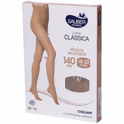 Sauber Collant Calze Antitrombo Microrete Bronze Taglia 3