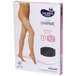 Sauber Collant 70 Denari Maglia Liscia Nero 3 Linea Classica per Compressione Graduata Collant Taglia 3