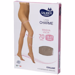 Sauber Collant 70 Denari Maglia Liscia per Circolazione Diverse Taglie