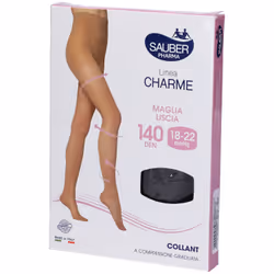 Sauber Collant 140 Denari Nero per Circolazione Collant