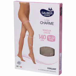Sauber Collant Calze Antitrombo Beige da 140 Denari Taglia 2 1 Pezzo