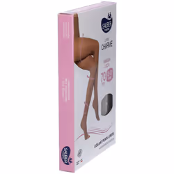 Sauber Collant Open Toe Maglia Liscia 70 Den per Compressione Confezione Singola