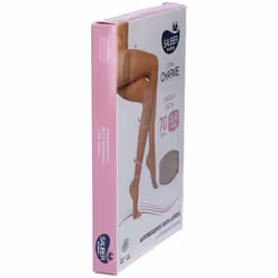 Sauber Autoreggente Open Toe Calze Antitrombo Beige Taglia 3