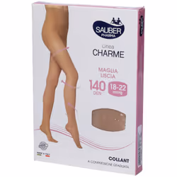 Sauber Classico Collant 140 Denari Maglia Liscia Camel per Compressione Graduata Collant