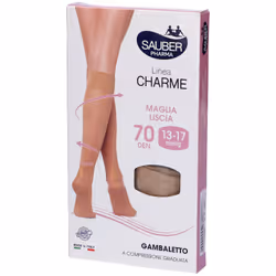 Sauber Gambaletto Maglia Liscio 70 Denari Camel per Comfort e Stile Confezione Singola