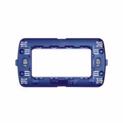 Supporto per placche tonde, quadre e Living International, fissaggio con viti, 4 moduli