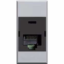 Presa dati rj45 UTP categoria 6 Bticino Axolute Grigio tech. La presa dati usata per collegare pc alla rete dispone di una co ...