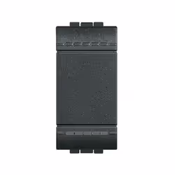 Deviatore unipolare 16A della serie civile Living Light e International. Colore: ANTRACITE