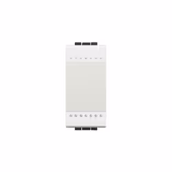 Copritasto neutro illuminabile a un modulo da utilizzarsi per l'inserimento in comandi sprovvisti di copritasto, di colore bi ...