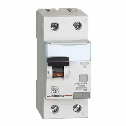 Magnetotermico differenziale Salvavita Bticino: Corrente In 40A Poli 1P+N Corrente differenziale Idn 0.03A Tipo di differenzi ...