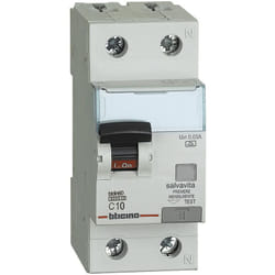 GN8813A10 Interruttore Magnetotermico Differenziale BTDIN60 1P+N tipo a 10A - Bticino