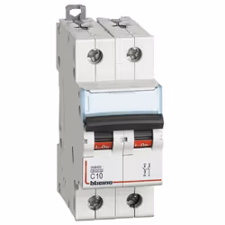 Interruttore magnetotermico Bticino, 2 moduli, attacco DIN (attacco universale per qualsiasi centralino in commercio) poli 1+ ...