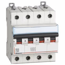 Interruttore magnetotermico Bticino, 4 moduli, attacco DIN ( universale per qualsiasi centralino in commercio), poli 4P, 63 a ...