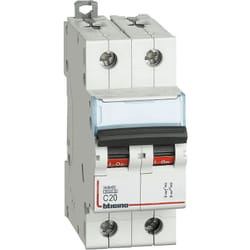 FN82C20 Interruttore Magnetotermico C20 2P curva c 2Moduli 6kA - Bticino